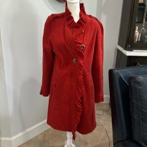 Wool knee length light weight coat
